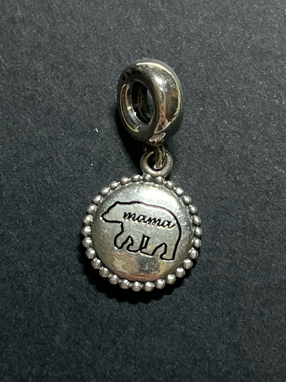 Pandora “mama bear” sterling silver charm. 925